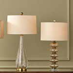 Настольная лампа с фактурным стеклянным корпусом Glamorous Pommel варинант исполнения - 4 | Loft Concept в Красноярске