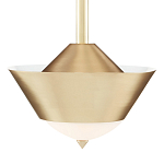 Подвесной светильник светодиодный конусообразный Сone Shaped Gold Pendant варинант исполнения - 2 | Loft Concept в Красноярске