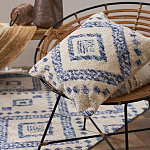 Чехол на подушку с узором в этно-стиле Blue Ikat варинант исполнения - 5 | Loft Concept в Красноярске