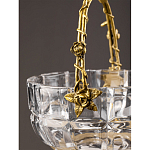 Конфетница с бронзовой ручкой и фарфоровой птичкой на крышке Eden Garden варинант исполнения - 6 | Loft Concept в Красноярске