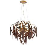 Люстра подвесная с переплетенными металлическими лентами и цепочками Atlantis Chain варинант исполнения - 2 | Loft Concept в Красноярске