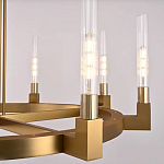 Люстра CANELLE Round Chandelier 8 Modern Brass варинант исполнения - 1 | Loft Concept в Красноярске