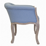 Кресло низкое в стиле прованс Louis French Armchair light blue flax варинант исполнения - 1 | Loft Concept в Красноярске