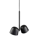 Подвесной светильник черный с 2-мя плафонами Pendant lamp Black варинант исполнения - 3 | Loft Concept в Красноярске