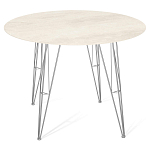 Стол обеденный с круглой столешницей из керамики на четырех ножках Sand Ceramics варинант исполнения - 1 | Loft Concept в Красноярске