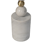 Торшер мраморный с белым абажуром Floor lamp Jewelry варинант исполнения - 2 | Loft Concept в Красноярске