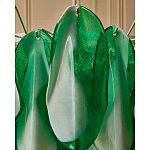 Люстра из стеклянных зеленых лепестков Petalled Illuminator варинант исполнения - 7 | Loft Concept в Красноярске