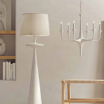 Торшер белый с фигурным каркасом Bleached Element варинант исполнения - 3 | Loft Concept в Красноярске