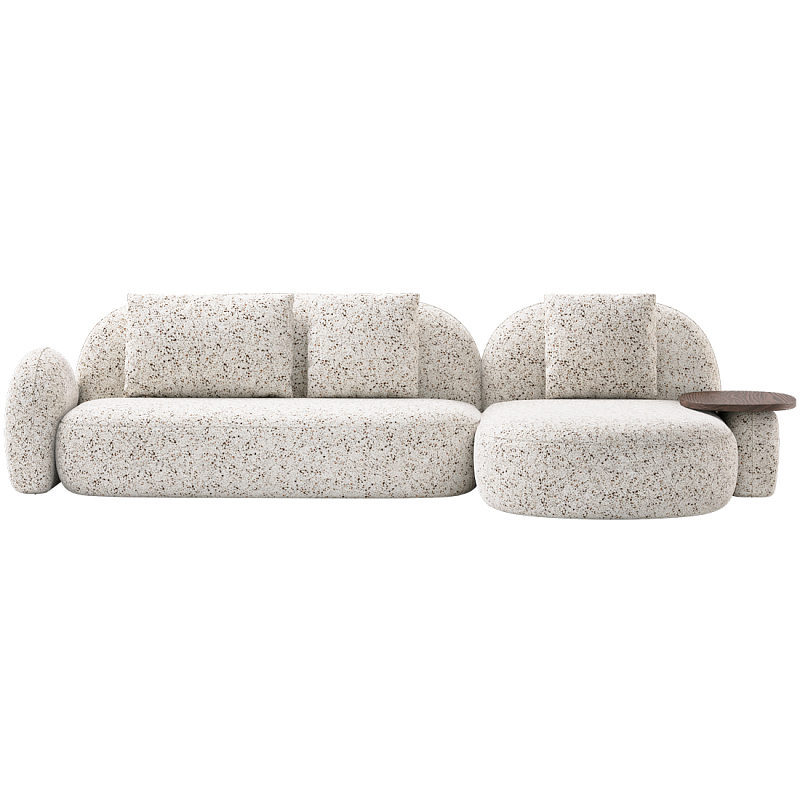 Модульный Диван Orus с кушеткой и столиком Молочный Орех в Красноярске | Loft Concept 