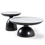 Столик журнальный круглый на черном металлическом основании Сharacter варинант исполнения - 3 | Loft Concept в Красноярске