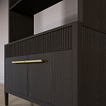 Стеллаж Primo с ящиками Темный орех варинант исполнения - 4 | Loft Concept в Красноярске