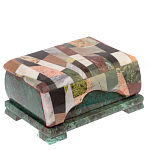 Шкатулка с мозаикой из натуральных камней Stone Casket варинант исполнения - 1 | Loft Concept в Красноярске