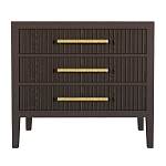 Тумба Primo  с тремя ящиками шпон темный орех варинант исполнения - 1 | Loft Concept в Красноярске