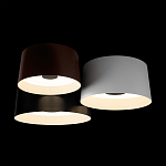 Потолочный светильник с 3-мя цилиндрическими абажурами черного белого и коричневого цвета Urban Dome варинант исполнения - 4 | Loft Concept в Красноярске