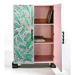 Премиальный Шкаф Defoliation двухстворчатый роспись зеленые листья  варинант исполнения - 3 | Loft Concept в Красноярске