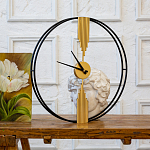 Часы настенные круглые из металла Mirror Tower Clock варинант исполнения - 3 | Loft Concept в Красноярске