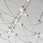 Люстра подвесная с тонкой металлической конструкцией цвета хром Quasar варинант исполнения - 5 | Loft Concept в Красноярске