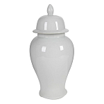 Ваза белая с крышкой однотонная Chinoiserie Ceramics варинант исполнения - 8 | Loft Concept в Красноярске