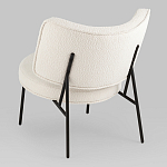 Мини-кресло District Lounge букле белый варинант исполнения - 3 | Loft Concept в Красноярске