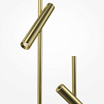 Напольный торшер светодионый золотой Lumen Duo варинант исполнения - 3 | Loft Concept в Красноярске