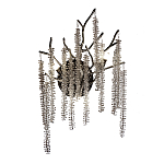 Бра на ветвистым серебрянном каркасе со стеклянными подвесами Raceme варинант исполнения - 1 | Loft Concept в Красноярске