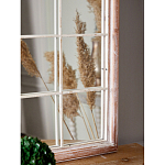 Зеркало-окно настенное в венецианском стиле с деревянной рамой бежевого цвета Venetian Smooth варинант исполнения - 6 | Loft Concept в Красноярске