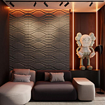Гипсовая 3D панель с принтографией PM-04 варинант исполнения - 1 | Loft Concept в Красноярске