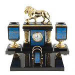 Настольный письменный набор из лазурита с декором в виде льва Golden Lion варинант исполнения - 1 | Loft Concept в Красноярске