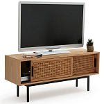 ТВ-тумба из дуба и плетеного ротанга Wicker Chasey TV Stand варинант исполнения - 5 | Loft Concept в Красноярске