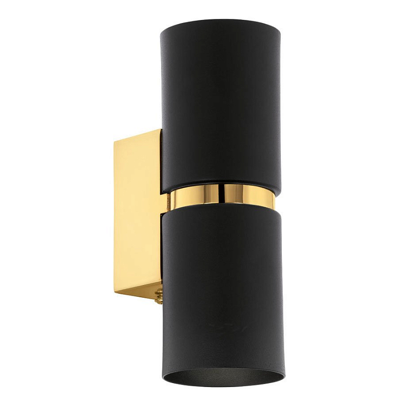 Бра Lestor double round gold Черный Глянцевое золото Бра Lestor double round gold Черный Глянцевое золото в Красноярске | Loft Concept