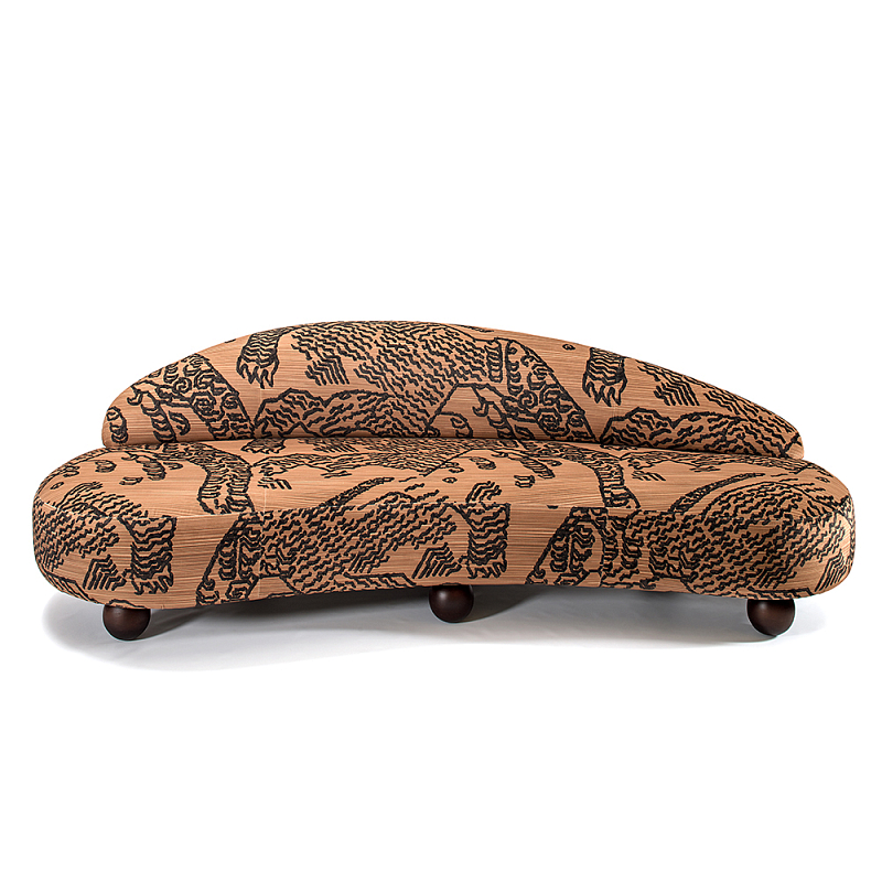 Дизайнерский Диван Wakonda Оранжевый Коричневый в Красноярске | Loft Concept 