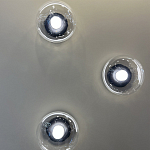 Бра с куполообразным плафоном и черным металлическим основанием Flos Wireline Lighting варинант исполнения - 1 | Loft Concept в Красноярске