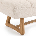 Оттоманка с обивкой букле Lino White Boucle Ottoman варинант исполнения - 3 | Loft Concept в Красноярске