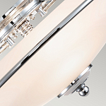 Потолочный светильник со стеклянным плафоном на изогнутых кронштейнах Quoizel  варинант исполнения - 9 | Loft Concept в Красноярске