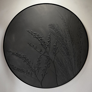 Ботаническое панно «Черная орхидея»