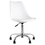 Офисный стул на металлическом основании EGGERY White пластик варинант исполнения - 1 | Loft Concept в Красноярске