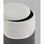 Пуф Mauldine с ящиком серо-черный с экокожей варинант исполнения - 2 | Loft Concept в Красноярске