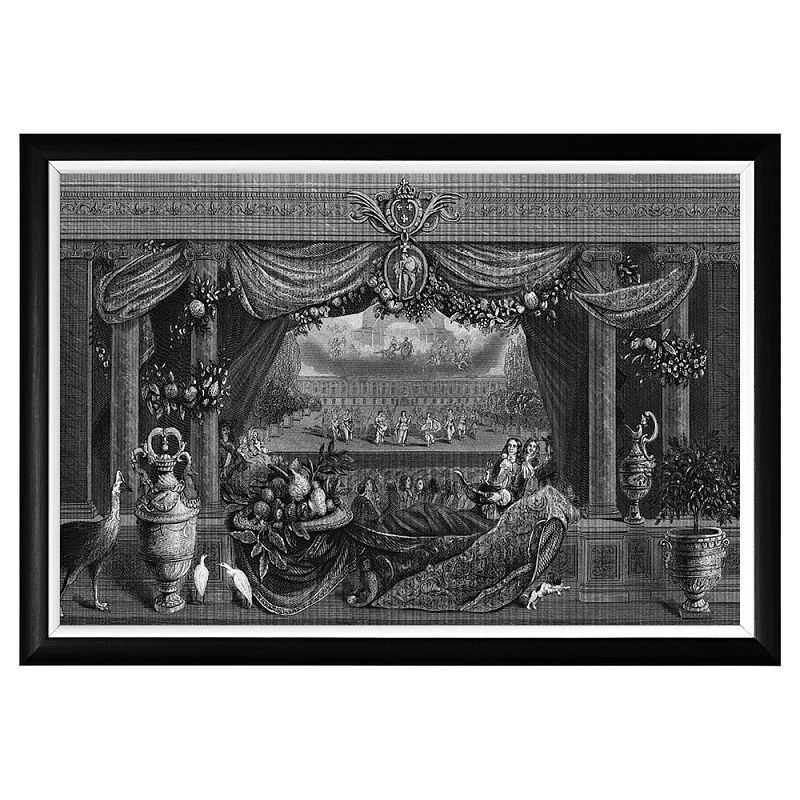 Постер Louvre Palace Poster Черный Белый Постер Louvre Palace Poster Черный Белый в Красноярске | Loft Concept