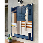 Панно из шнура Синяя геометрическая абстракция wall panel line Blue варинант исполнения - 2 | Loft Concept в Красноярске