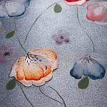Обои ручная роспись Falling Flowers Standard colourway on Flash metallic silk варинант исполнения - 2 | Loft Concept в Красноярске