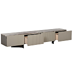 Тумба под телевизор серая с мраморной столешницей Uniqueness Marble варинант исполнения - 2 | Loft Concept в Красноярске