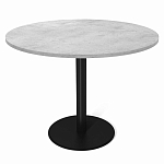 Стол обеденный с круглой светло-серой столешницей Harris Collection варинант исполнения - 1 | Loft Concept в Красноярске