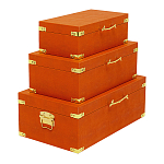 Комплект оранжевых чемоданов Golden Twigs варинант исполнения - 2 | Loft Concept в Красноярске