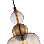 Подвесной светильник со стеклянным плафоном янтарного цвета Prestige варинант исполнения - 3 | Loft Concept в Красноярске