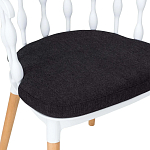 Пластиковый стул на ножках из массива бука Ferret Spiral White варинант исполнения - 8 | Loft Concept в Красноярске