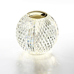 Настольная лампа с прозрачным шарообразным плафоном на цилиндрической подставке Crystal Globule варинант исполнения - 4 | Loft Concept в Красноярске