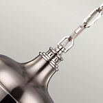 Подвесной светильник со стальным плафоном и белым матовым стеклянным шаром Feiss варинант исполнения - 4 | Loft Concept в Красноярске