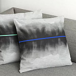 Чехол на подушку хлопковый Blake Boundaries Blue варинант исполнения - 4 | Loft Concept в Красноярске