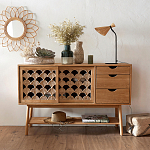 Зеркало из ротанга в форме цветка WICKER MIRROR 65  варинант исполнения - 3 | Loft Concept в Красноярске