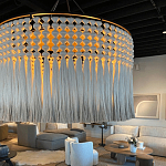 Люстра серая плетеная с кисточками Boho Tassel Chandelier варинант исполнения - 2 | Loft Concept в Красноярске